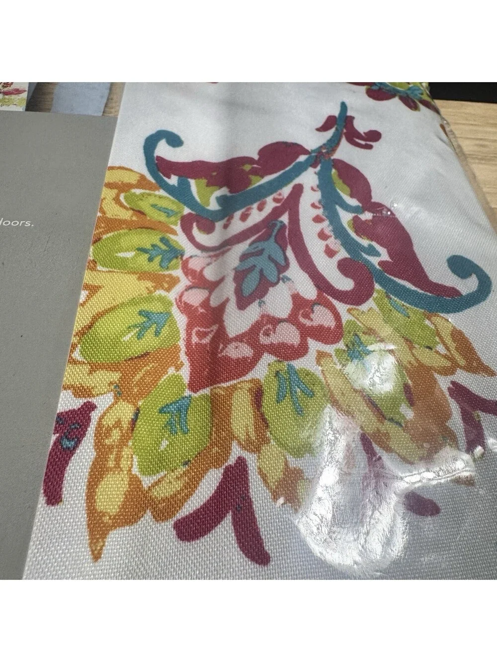Envogue Tablecloth 60x84 Oblong Floral Paisley Indoor Outdoor Party Easy Clean
